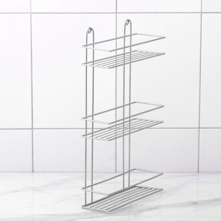 Rectangular shelf 3-tier, 26.5 × 10.5 × 50 cm, chromium color-3