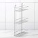 Rectangular shelf 3-tier, 26.5 × 10.5 × 50 cm, chromium color