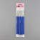 Knitting hook, with a plastic handle, d = 3.5 mm, 13.5 cm, blue color