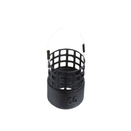 Metallic feeder X-Feeder ME Bullet Hawk M Perfo, Matt Black, 80 g, 30 ml
