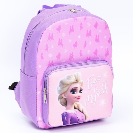 A backpack with a pocket, 22 cm x 10 cm x 30 cm "Elsa", cold heart-1