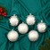 Set of balls plastic D-7 cm, 6 pcs "carnival night" silver