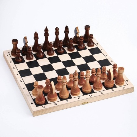 Chess figures are tournament, wood, king 10.5 cm, d-3.5, paw 5.6 cm, d-3 cm-1