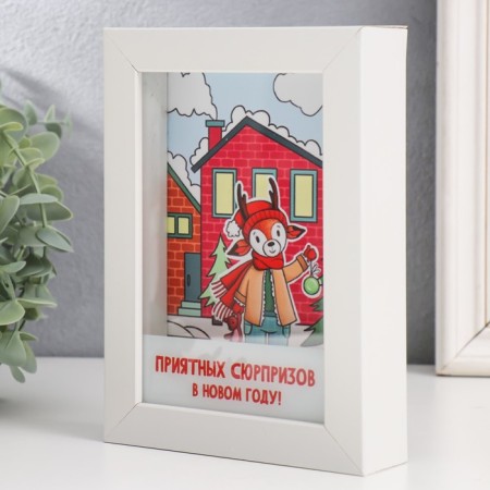 Pigger Interior plastic "Olennok. Pleasant surprises in the new year!" 17x12x3.8 cm-2