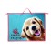 Folder for drawings and drawings A3, 470 x 345 mm, with handles, plastic/textiles, lightning from above, pr 3 -20 "Fluffy friend" 72693