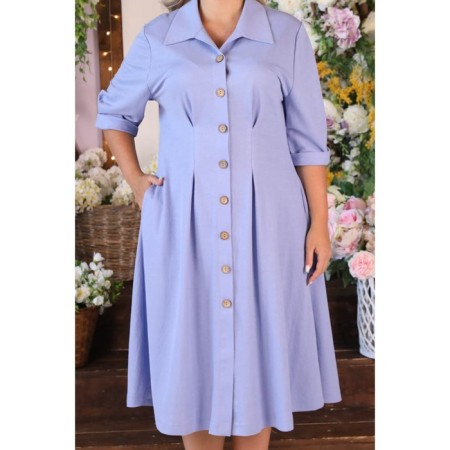 Women's dress, size 52, blue color-11