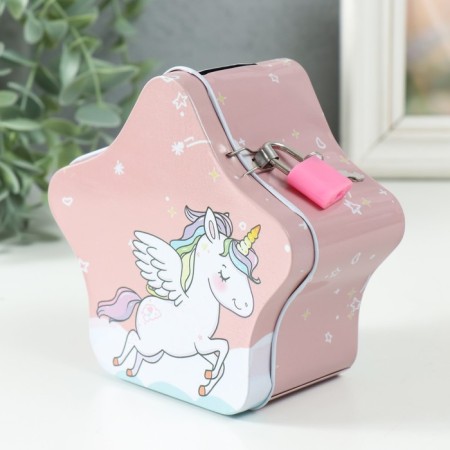 Копилка металл "Детские мечты" МИКС 6,5х12х13 см-4
