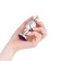Anal traffic jam-hoods, silver, purple crystal, d = 34 mm 5215658