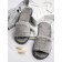 Women's slippers open nose, size 39-41, color gray color