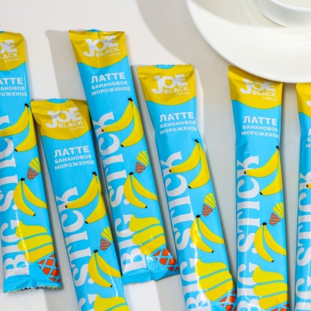 Soluble coffee drink Joe Black Big Stick "Latte Banana Ice Cream", 30 g-2