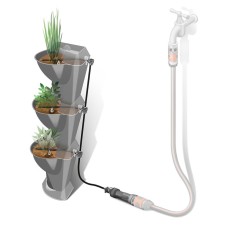 A set of vertical irrigation: hose oozing 3/16 ″ (4.6 mm), adapter for a microcapel system, fitting