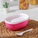 Lunch-Box Plastic level 2 “simplicity”, spoon, oval, mix color