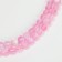 Busins ​​made of natural stone "Cat Eye", set 46 pcs., Size 1 pc. -8 mm, light pink