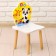 Stool "Alphabet with animals", 26 cm, white color