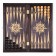 Wooden backgammon large, board game, 48 x 48 cm, chip D-2.4 cm, h-0.9 cm