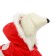 Jacket with hood and fur, size XS (Osh 22, OG 32, DS 20 cm), red