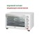 Mini-fucker ECON ECO-G3801MO, 1800W, 6 modes, 100-250 ° C, 38 l, white color