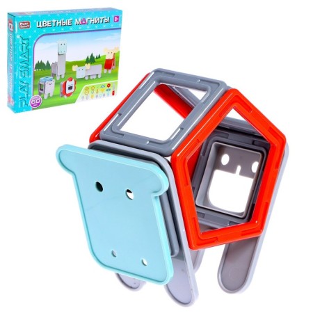 Designer magnetic "color magnets", 60 parts