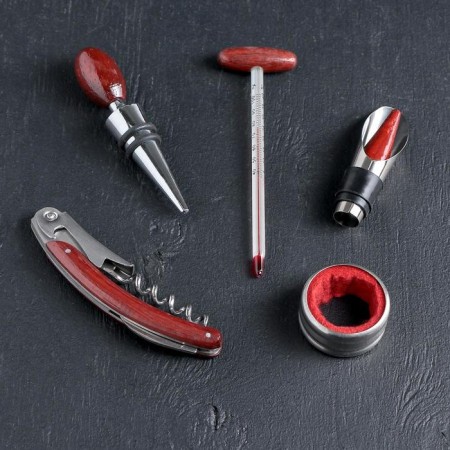 Cabber of Cabernet, 5 objects: traffic jam, corkscrew, ring, thermometer, dripper-1