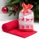 A terry towel economy and I "deer" 30*60 cm, col. Red, 100% HL, 340 g/m2