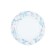 Round small rose dish, Blue rose decor 30 cm
