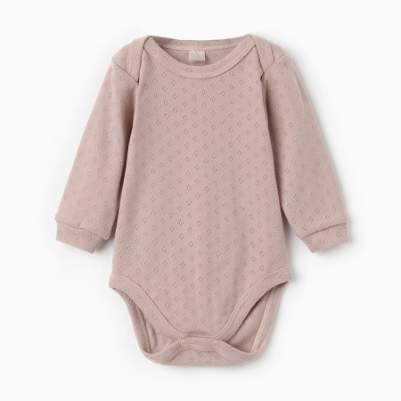 Body with a long sleeve, beige color, height 74