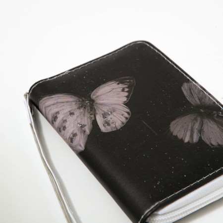 Children's wallet with lightning, black color-3