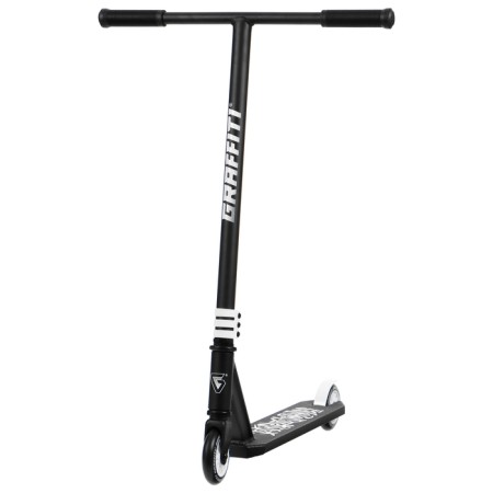 Graffiti Clever 24 tricks scooter, Pu Pu 100 mm, threaded compression, ABEC 9 Chrome, black color