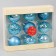 Set of balls plastic D-6 cm, 9 pcs "Adele" curls, blue