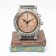 Table Figure Clock "Atlas", discrete move, dial d-7 cm, 17 x 21 cm, aa