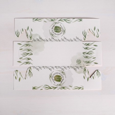 Capcake box, confectionery packaging, 2 cells "for you", 16 x 8 x 7.5 cm-3