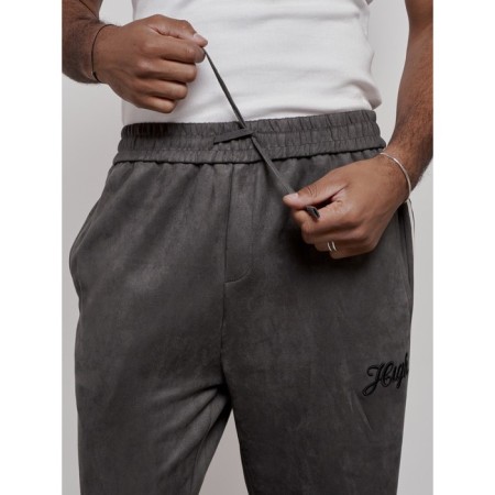 Joggers are sports male, size 50, gray color-8