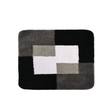 Coins bathroom mat, gray, 55x50 cm