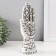 Souvenir Polystone "Hand of Fatima. Flower pattern. Hams" White 9.5x6x21 cm
