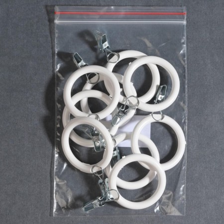 A ring for a cornice, with a clamp, d = 38/53 mm, white color-2