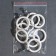 A ring for a cornice, with a clamp, d = 38/53 mm, white color