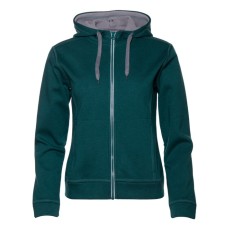 Female sweatshirt, size 52, emerald melange color
