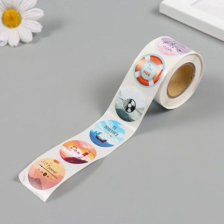 Stick Paper "Music of waves" d = 2.5 cm 252 pcs in roll-4