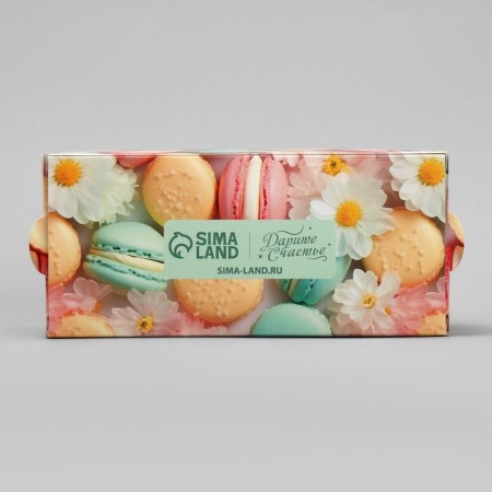 Box for Makarun, confectionery packaging "Makaruns", 12 x5.5 x 5.5 cm-5