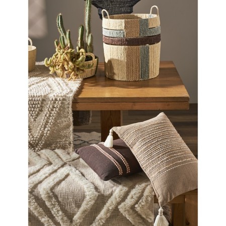 Decorative base pillow Braids Ethnic, size 30x45 cm-5