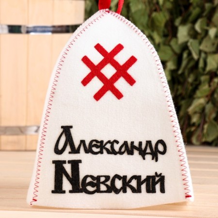 Bath cap with applique "Alexander Nevsky"-1