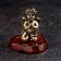 Souvenir "Angel with wings", brass, amber