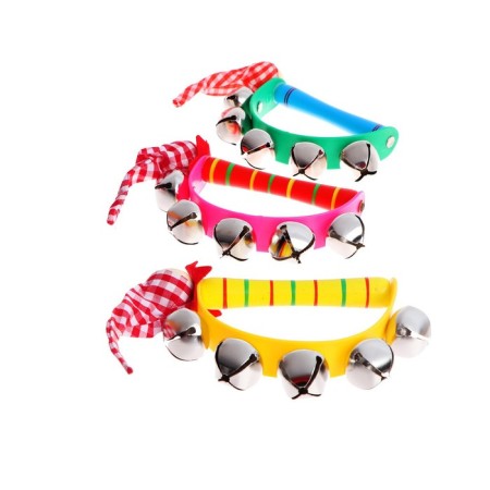 Toy musical tambourine "Beasts" with bells, mix-2