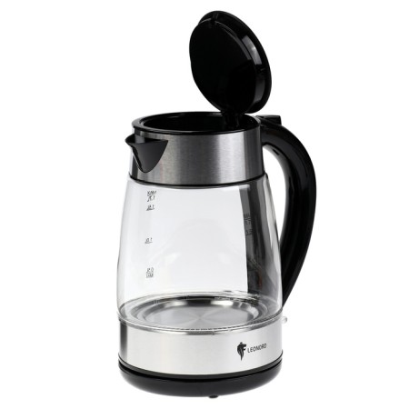 Electric kettle Leonord Le-1513, glass, 1.7 l, 2200 watts, silver-6