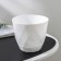 Pot for flowers with the pallet laurel, 1.3 l, d = 14.5 cm, h = 12.5 cm, white color