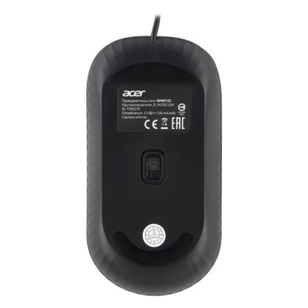 Acer OMW122 Black Optical Mouse (1200DPI) USB (3but)-2