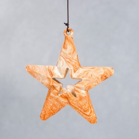 Wind Music Metal "Star" Sand 5 bells 47x8x8 cm-4