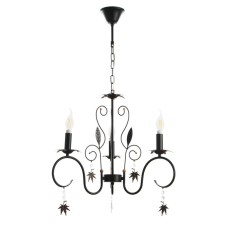 Beatrice chandelier 3XE14 40W black and gold 56.5x56.5x48.5-105 cm Bayerlux