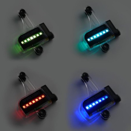 Bicycle backlight, 14 LED, 1 LED 30 lm, 30 drawings, 10 x 2 x 15 cm, 3 AAA-4