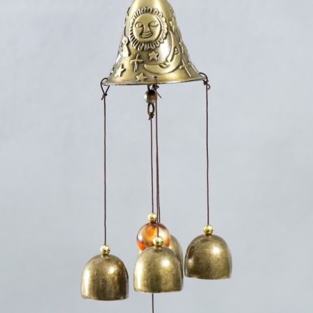 Wind Music Metal "Sun" from the evil eye 5 bells 39 cm-2